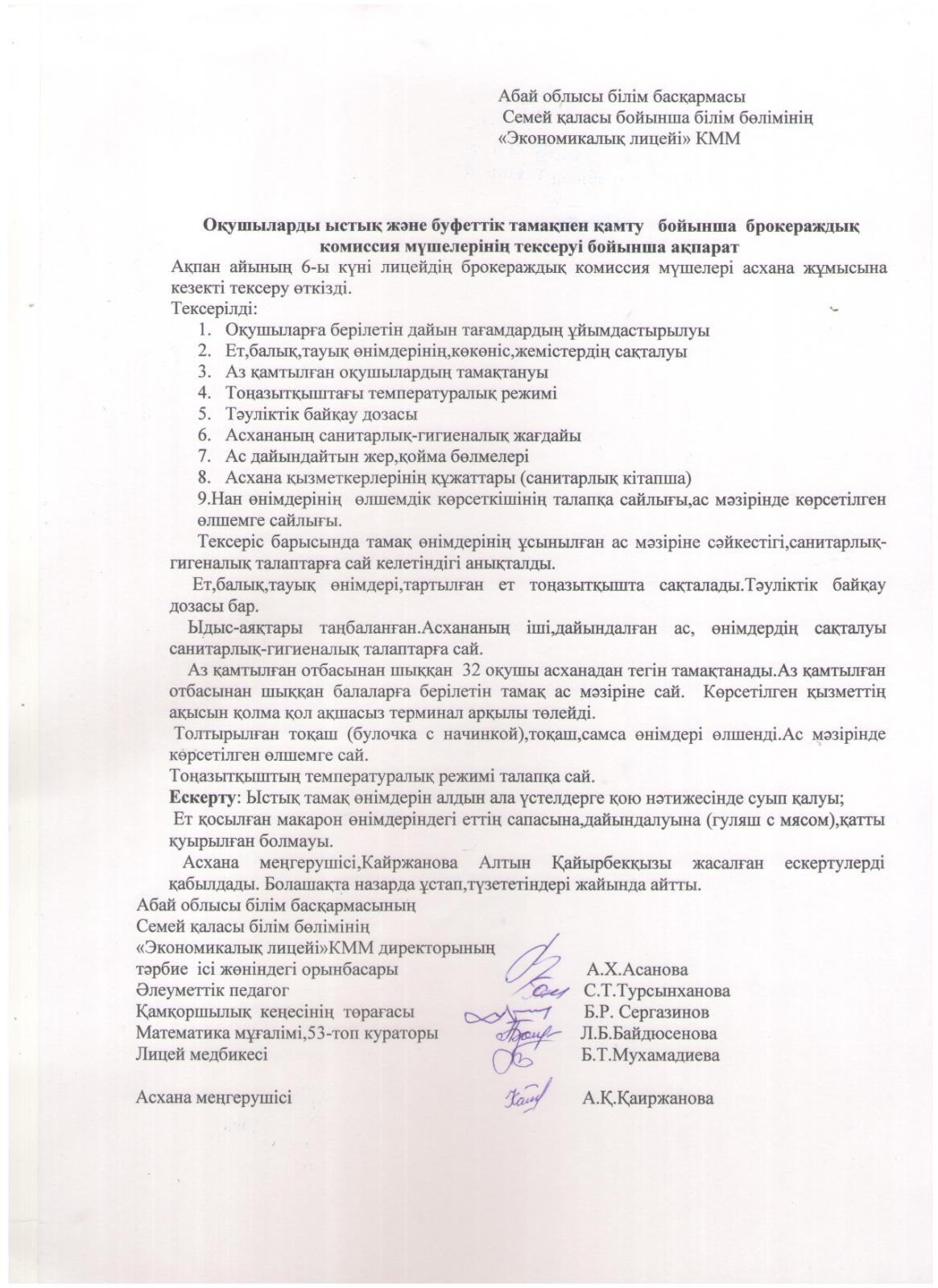 Бракеражная комиссия 2023 г
